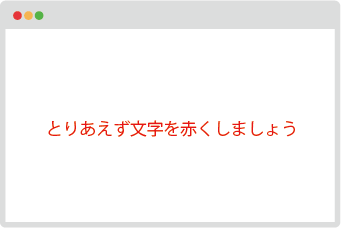 CSS適用後のウィンドウ